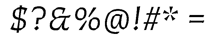 ThanatosVF TextLightItalic Instance Font OTHER CHARS