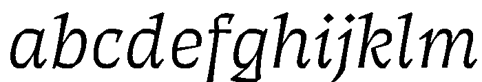ThanatosVF TextLightItalic Instance FONT