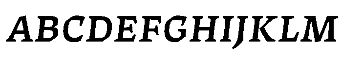 ThanatosVF TextSemiBoldItalic Instance Font UPPERCASE