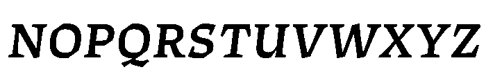 ThanatosVF TextSemiBoldItalic Instance Font UPPERCASE