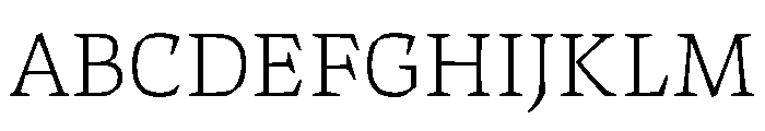 ThanatosVF TextThin Instance Font UPPERCASE