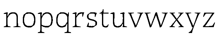 ThanatosVF TextThin Instance Font LOWERCASE