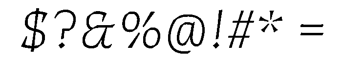 ThanatosVF TextThinItalic Instance Font OTHER CHARS