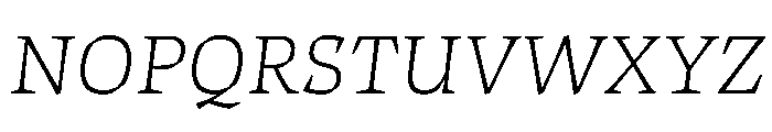 ThanatosVF TextThinItalic Instance Font UPPERCASE