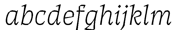 ThanatosVF TextThinItalic Instance FONT
