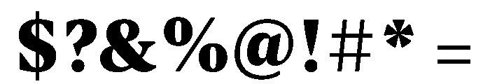 TheloDisplay Bold Font OTHER CHARS