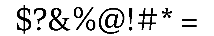 TheloDisplay Regular Font OTHER CHARS