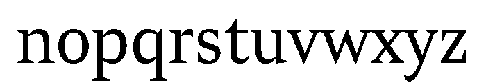 TheloDisplay Regular Font LOWERCASE