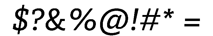TheloMicro Italic Font OTHER CHARS