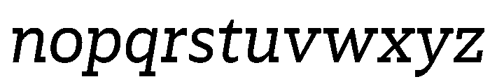 TheloMicro Italic Font LOWERCASE