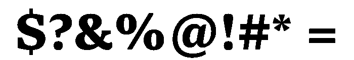 TheloText Bold Font OTHER CHARS