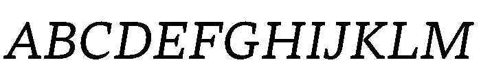 TheloText Italic Font UPPERCASE