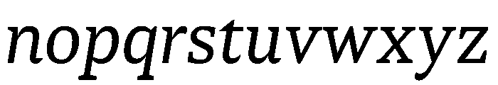 TheloText Italic Font LOWERCASE