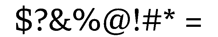 TheloText Regular Font OTHER CHARS