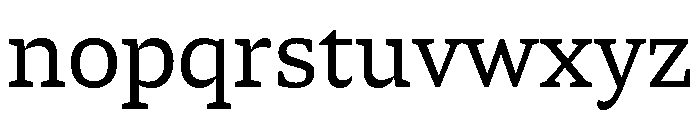 TheloText Regular Font LOWERCASE
