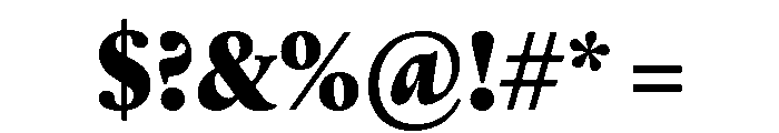 Thesaurus Black Font OTHER CHARS