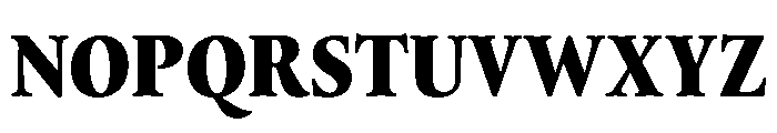Thesaurus Black Font UPPERCASE
