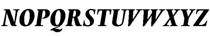 Thesaurus BlackItalic Font UPPERCASE