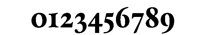 Thesaurus Bold Font OTHER CHARS
