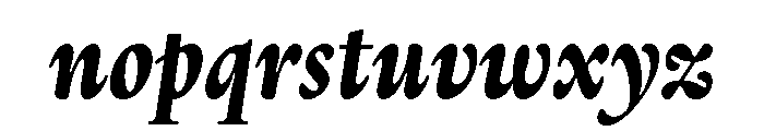 Thesaurus BoldItalic Font LOWERCASE