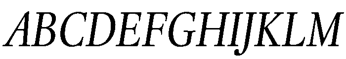 Thesaurus Italic Font UPPERCASE