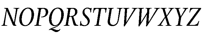 Thesaurus Italic Font UPPERCASE