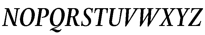 Thesaurus MediumItalic Font UPPERCASE