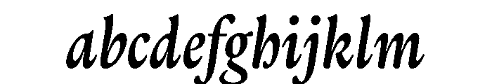Thesaurus MediumItalic FONT