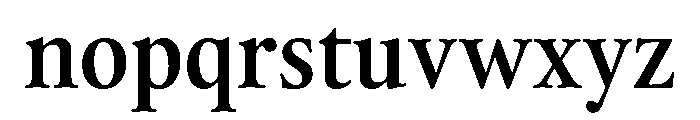 Thesaurus Medium Font LOWERCASE