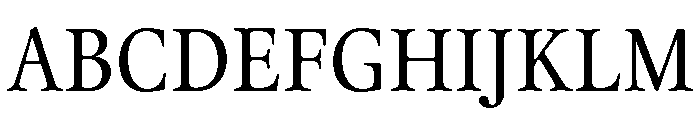 Thesaurus Regular Font UPPERCASE