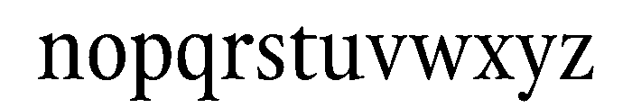 Thesaurus Regular Font LOWERCASE