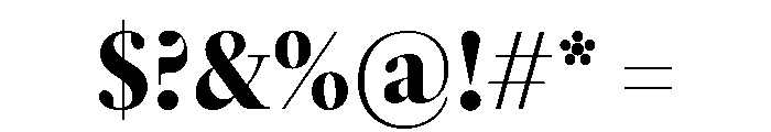 ThesaurusDisplay Bold Font OTHER CHARS