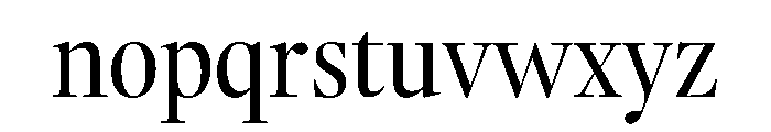 ThesaurusDisplay Regular Font LOWERCASE