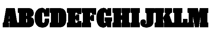 Thorowgood Egyptian Black Font UPPERCASE
