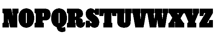 Thorowgood Egyptian Black Font UPPERCASE