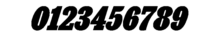 Thorowgood Egyptian Bold Italic Font OTHER CHARS