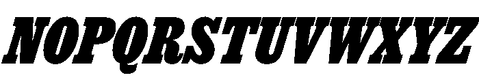 Thorowgood Egyptian Bold Italic Font UPPERCASE