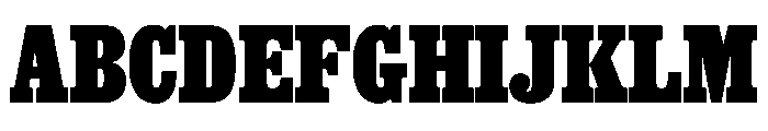 Thorowgood Egyptian Bold Font UPPERCASE