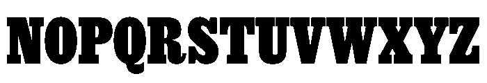 Thorowgood Egyptian Bold Font UPPERCASE