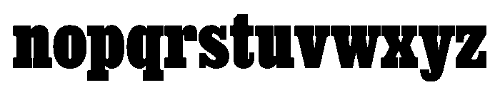Thorowgood Egyptian Bold Font LOWERCASE