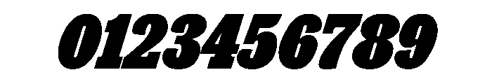 Thorowgood Egyptian Extrabold Italic Font OTHER CHARS