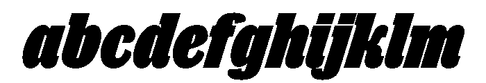 Thorowgood Egyptian Extrabold Italic FONT