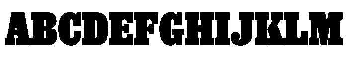 Thorowgood Egyptian Extrabold Font UPPERCASE