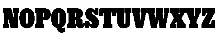 Thorowgood Egyptian Extrabold Font UPPERCASE