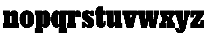 Thorowgood Egyptian Extrabold Font LOWERCASE