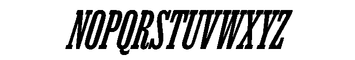 Thorowgood Egyptian Light Italic Font UPPERCASE