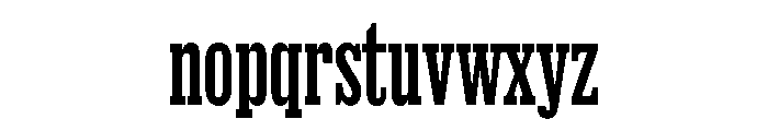 Thorowgood Egyptian Light Font LOWERCASE