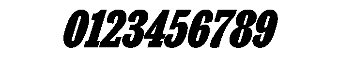 Thorowgood Egyptian Medium Italic Font OTHER CHARS