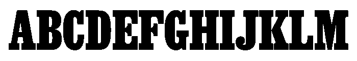 Thorowgood Egyptian Medium Font UPPERCASE