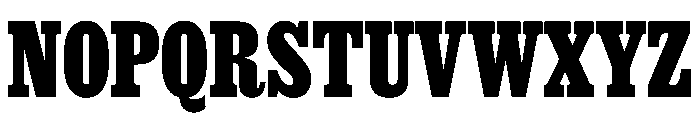 Thorowgood Egyptian Medium Font UPPERCASE